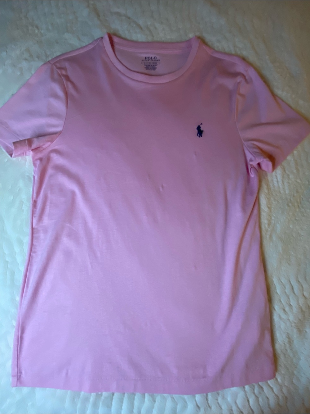 Polo Ralph Lauren Men’s S Pink Custom Slim Fit Pony T-Shirt
